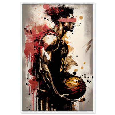 Art mural inspirant de basketball par Notoriart