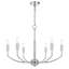 Lustre en métal chromé 6 lumières Maxton