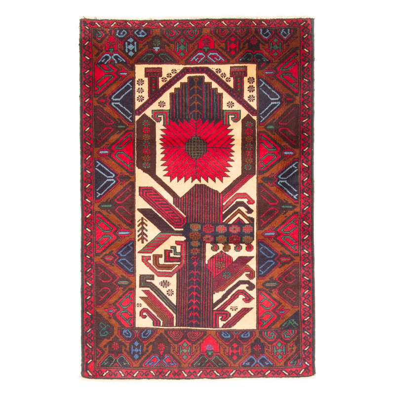 Tapis beige Teimani 2 pi 10 po x 4 pi 5 po