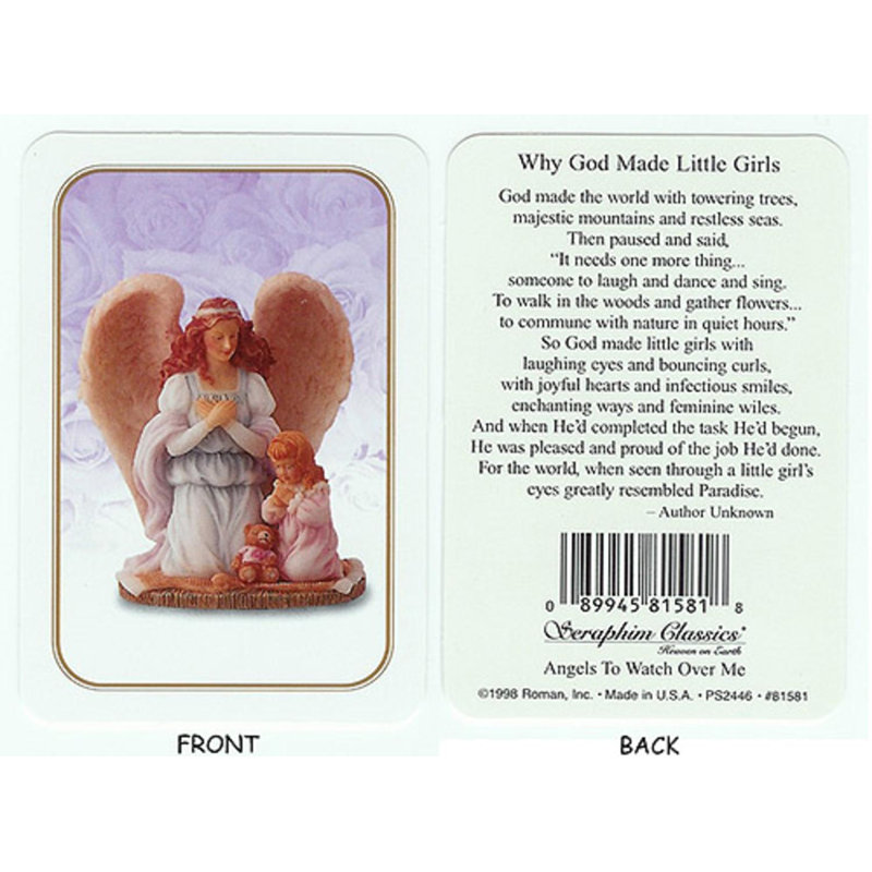Paquet club de 25 cartes de prières 3,5 po Seraphim Classics