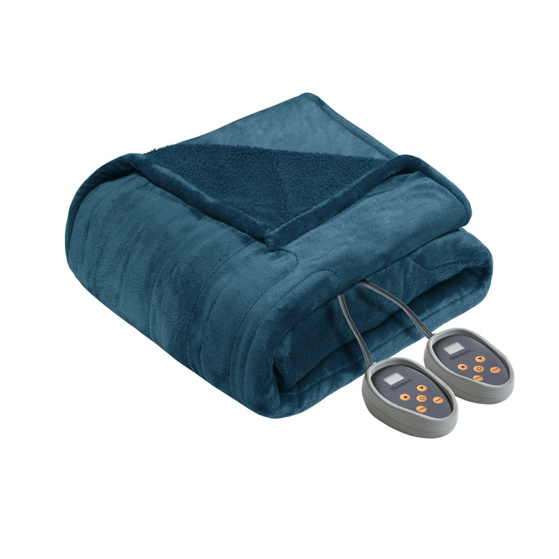 Indigo King Heated Microlight to Berber Blanket