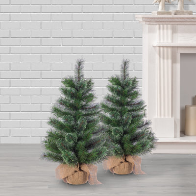 Cashmere Flocked Pine Christmas Tree