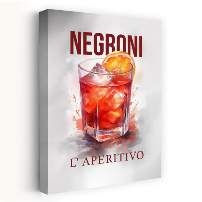 Vibrant Negroni Aperitivo Classic Vibrant Summer Wall Art