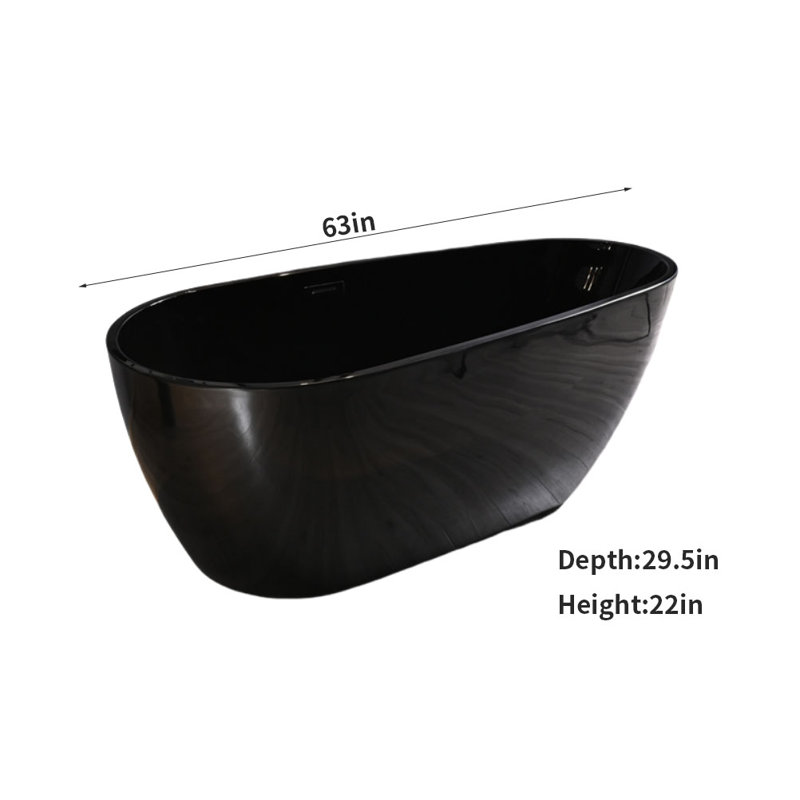 Baignoire 63 x 29,5, Noir