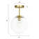 Luminaire sphère suspendu 1 lumières simple Cournoyer