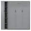 Grand lit gris avec tablettes fonctionnelles et porte-matelas confort-580821484-580821473