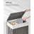 Laundry Hamper With Lid(Dove Gray)-891733365