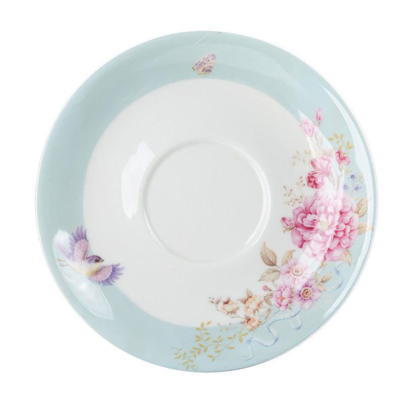 Lily Manor Alisson 0.5ml Stovetop Safe Floral Teapot, Blue