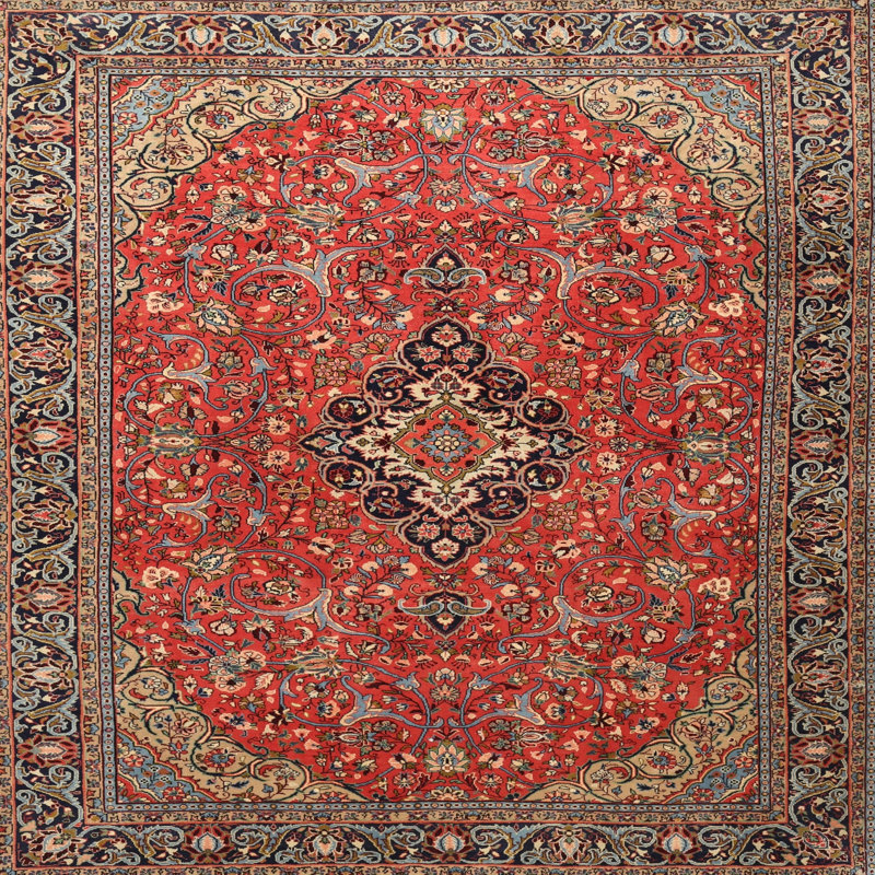 Catey Oriental Indoor Rug, Square 4'