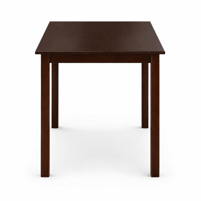 43-Inch Rectangular Wood Dining Table, Cappuccino Finish