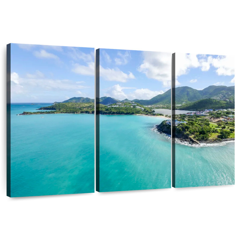Gillard Calming Sea In Saint Martin, 20" H x 33" W