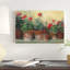 Kathleens Geraniums par Carol Rowan, reproduction d'art sur toile tendue-763275421-733235143-733235192