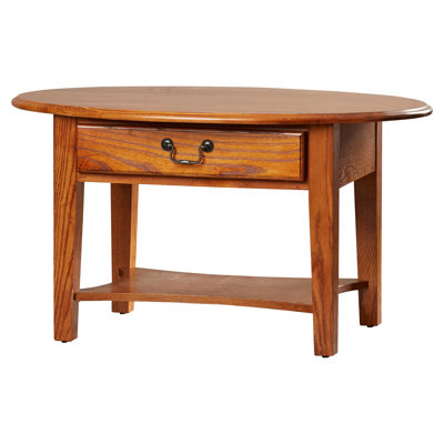Oval Solid Wood Coffee Table
