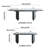 9 - Piece Dining Table Set With 94.5'' Extendable Sintered Stone Dining Table With 8 Faux Leather Wingback Chairs-134637465-134637471
