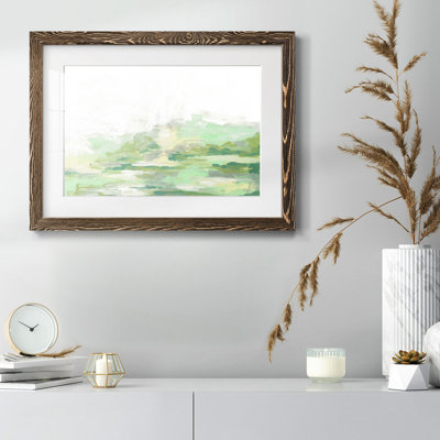 Green Mist Vista II, reproduction d'art encadrée