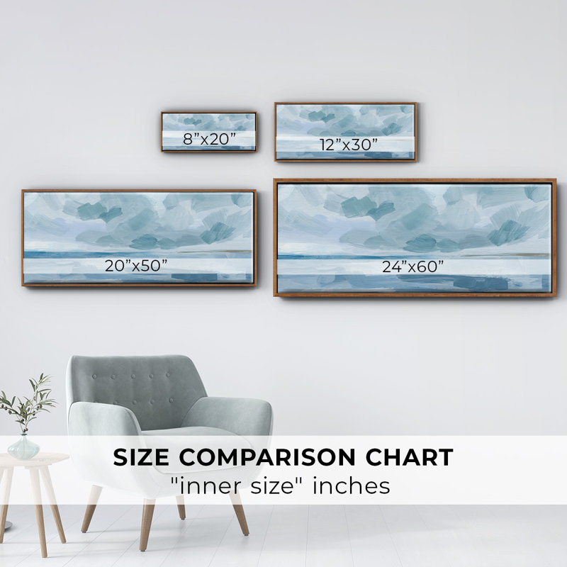 Calm Seascape II- Framed Canvas