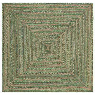 Demartini Handwoven Green Area Rug