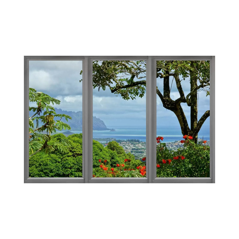 Hawaii Window View - Print on Canvas, Wrapped Canvas, 20.32 cm H x 30.48 cm W