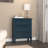 Blue Nightstand with Three Drawers, Fully Assembled-863231360