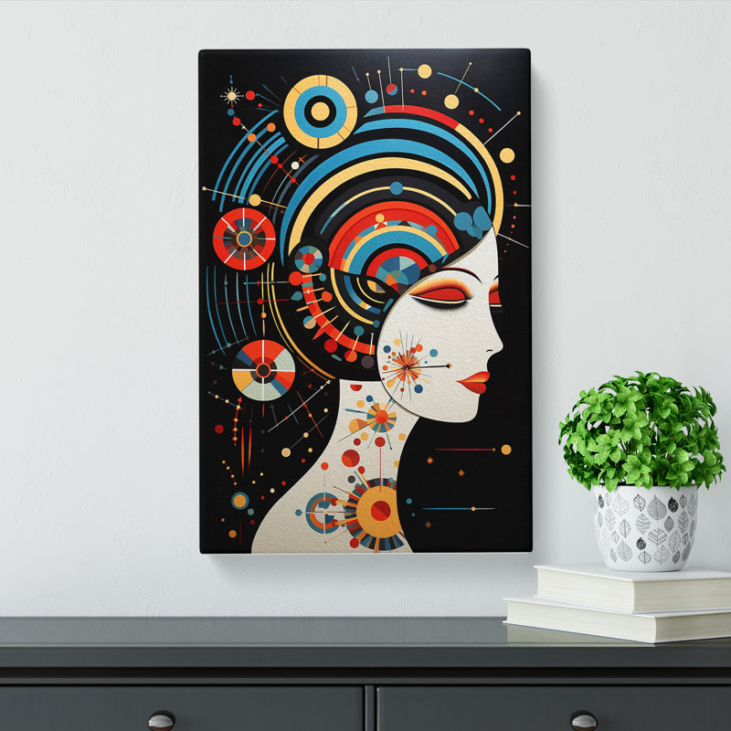 Virgo Zodiac Constructivism - Print, 76cm H x 50cm W x 3cm D