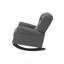 Chaise berçante en tissu