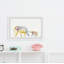 «Chad Mom and Baby Elephant», reproduction encadrée-412820948