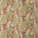 Bohemian Romance Game Birds 100% Linen Performance Fabric