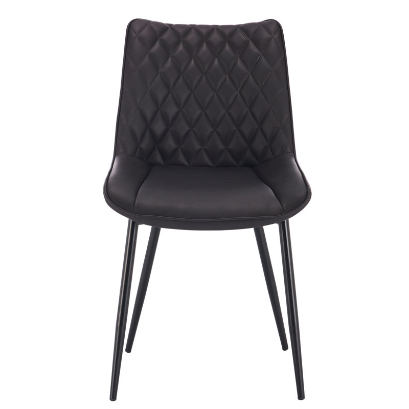 Alhambra 46.5cm H Upholstered Side Chair, Anthracite, 2