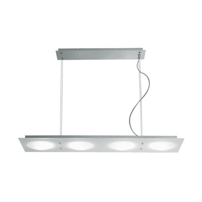 Lumidisque 4 - Light Silver Kitchen Island Pendant