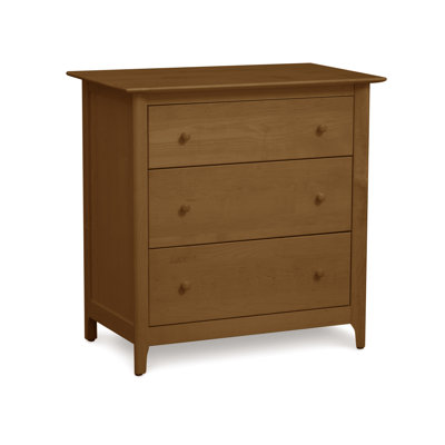 Sarah Solid Wood 33.75'' W 3 - Drawer Dresser
