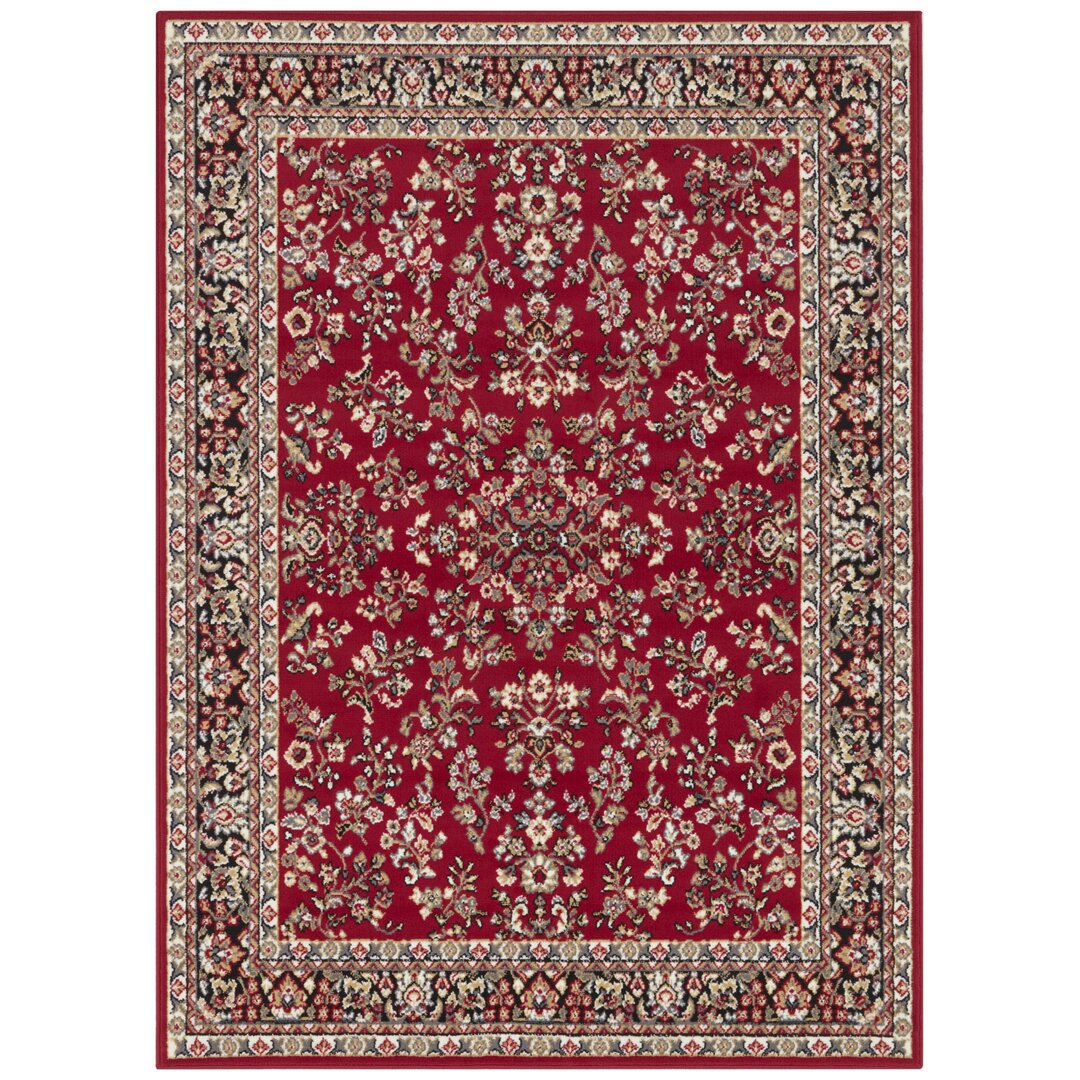 Zabul – Orient Teppich, Orientalisch, Wohnzimmer, Schlafzimmer, Esszimmer, Flur – Rot Beige Rosa