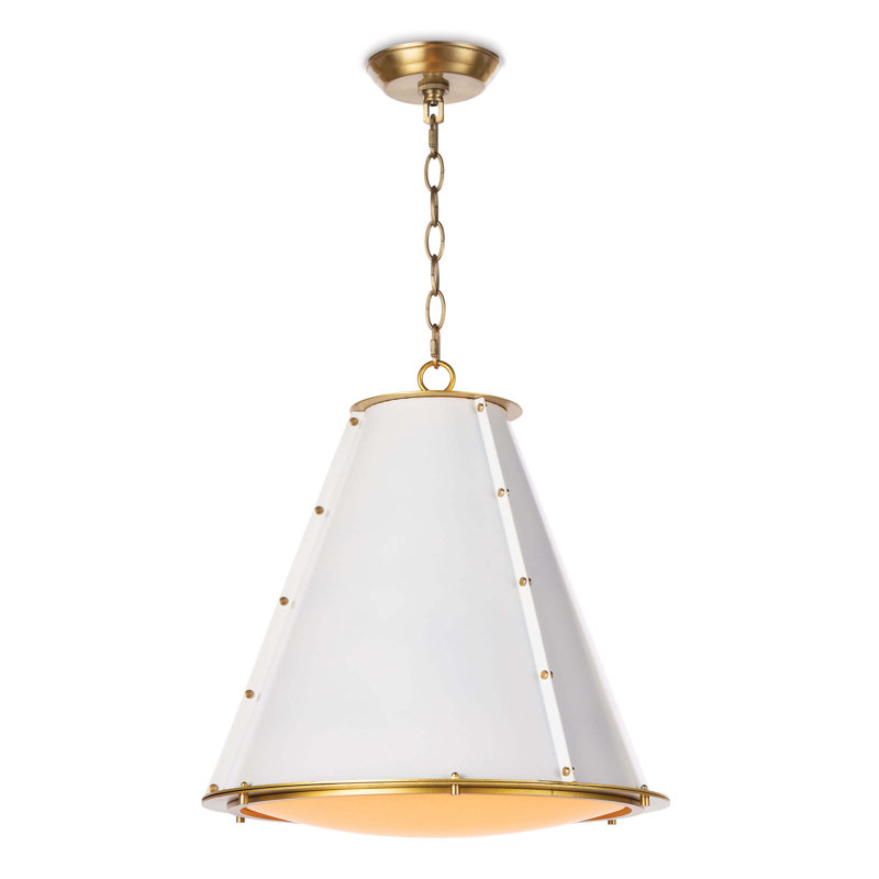 1 - Light Chandelier, White
