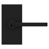 Satin Black Entry Door Lever