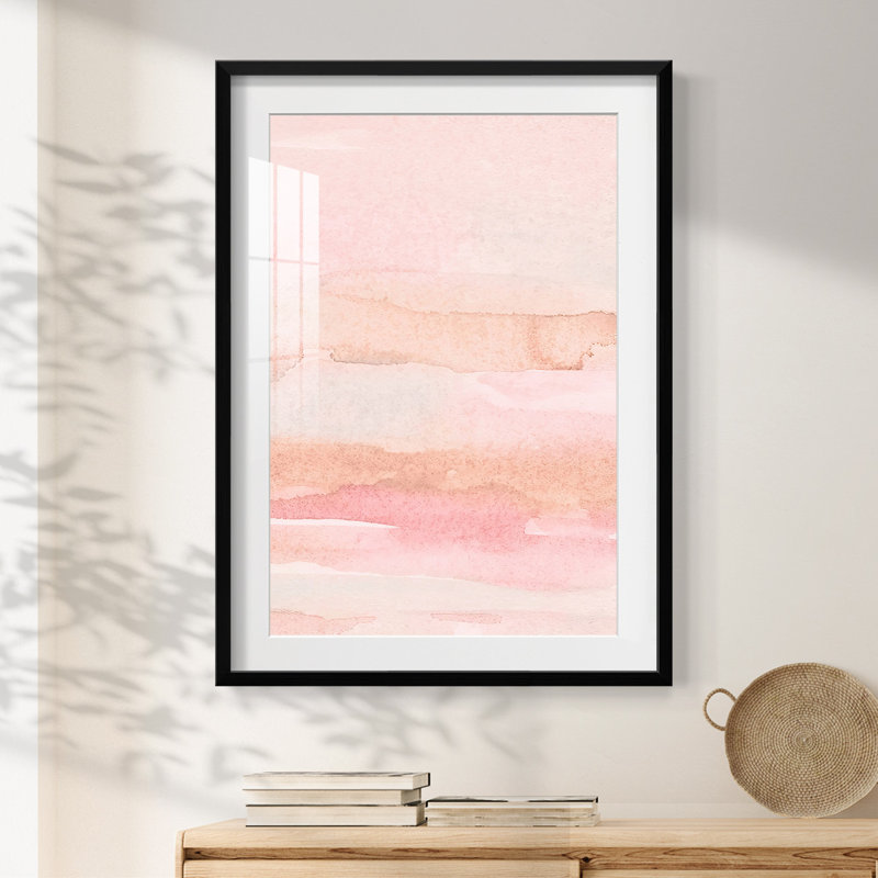 «Rose Fade I», impression encadrée, H 28,5 po x l 20,5 po, Noir