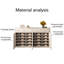 Rangement à chaussures en bois manufacturé beige
