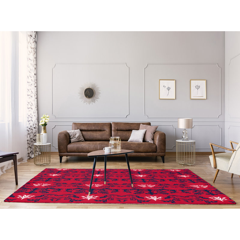 Damask Indoor Rug, Rectangle 8' x 10'
