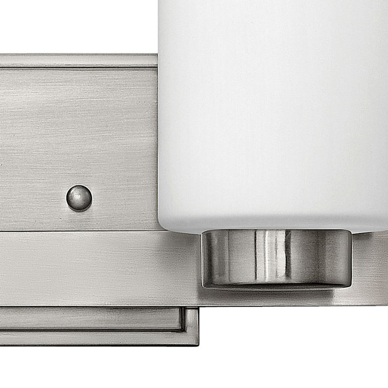 Miley 2-Light Vanity Light, Brushed Nickel, Halogen