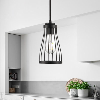 Luminaire suspendu de style lanterne à 1 lumière Valentina