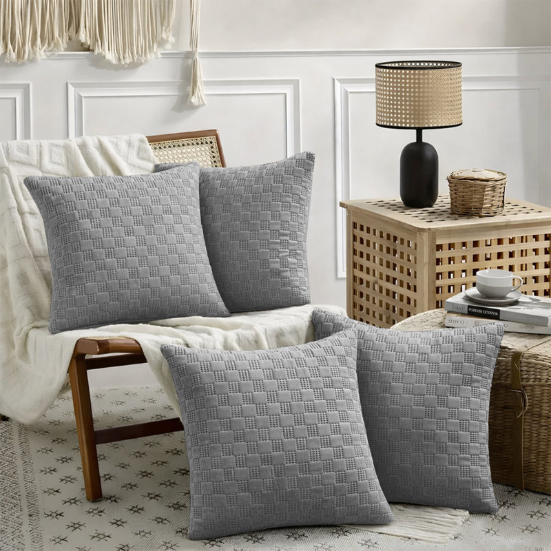 Albelo Square Cushion, Grey