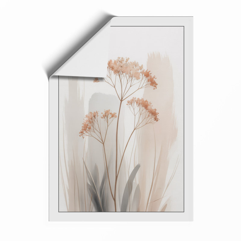 Delicate Seed Heads Botanical - Framed Print, Unframed, A1 - 84.1 x 59.4 cm