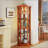 Lighted Corner Curio Cabinet - Elegant Glass Display Case For Living Room & Bar Storage, Perfect For Antique Collections & Wine With Built-In Lighting-164454928-164454938