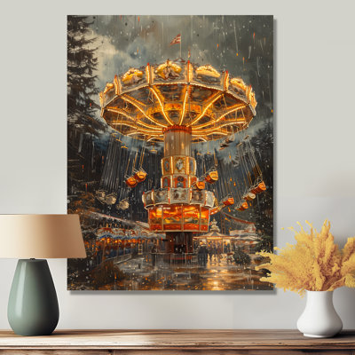 Carousel Amusement Parks Adventure I - Art mural avec parcs d'attractions