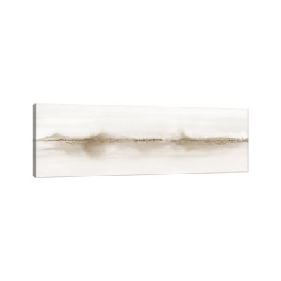 Watercolor Landscape Vii Shades Of Sepia - Panoramic by Nouveau Prints - Panoramic Painting on Canvas