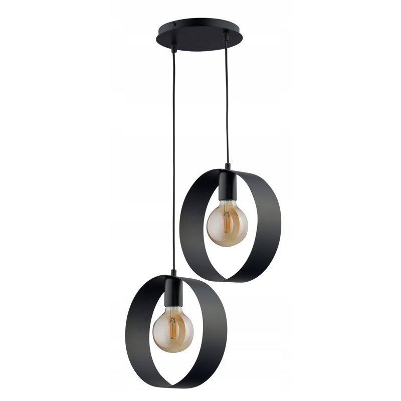 2 - Light Cluster Pendant, Black