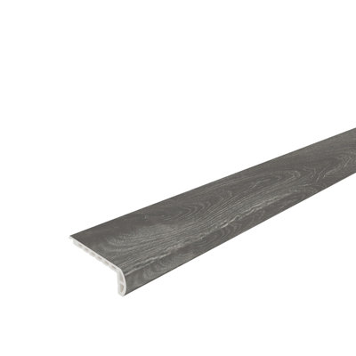 EverLux Basic Swamp Ash 0.78 in. T x 2.55 in. W x 94.5 in. L Flush Stair Nose Molding