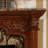 Walnut Solid Wood Electric Fireplace