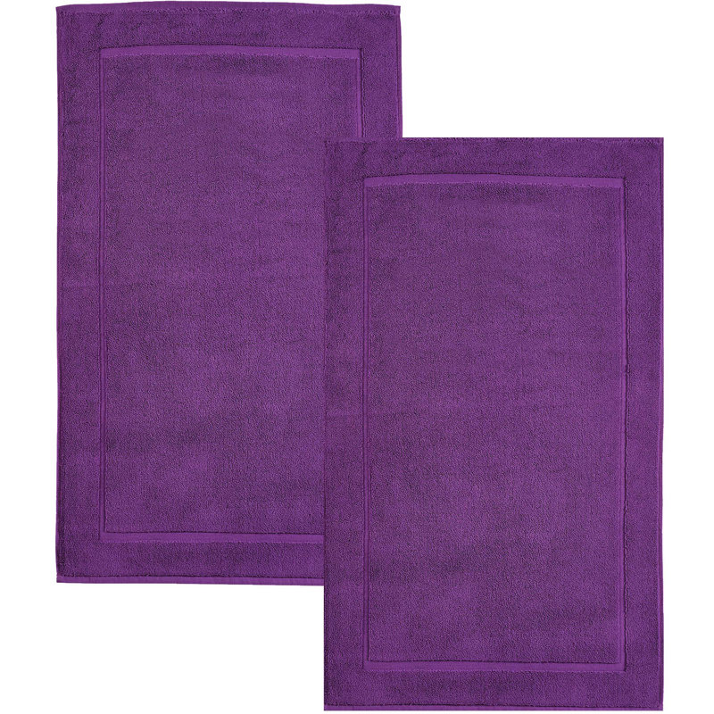 Tapis pour salle de bain Hawmam, Lilas