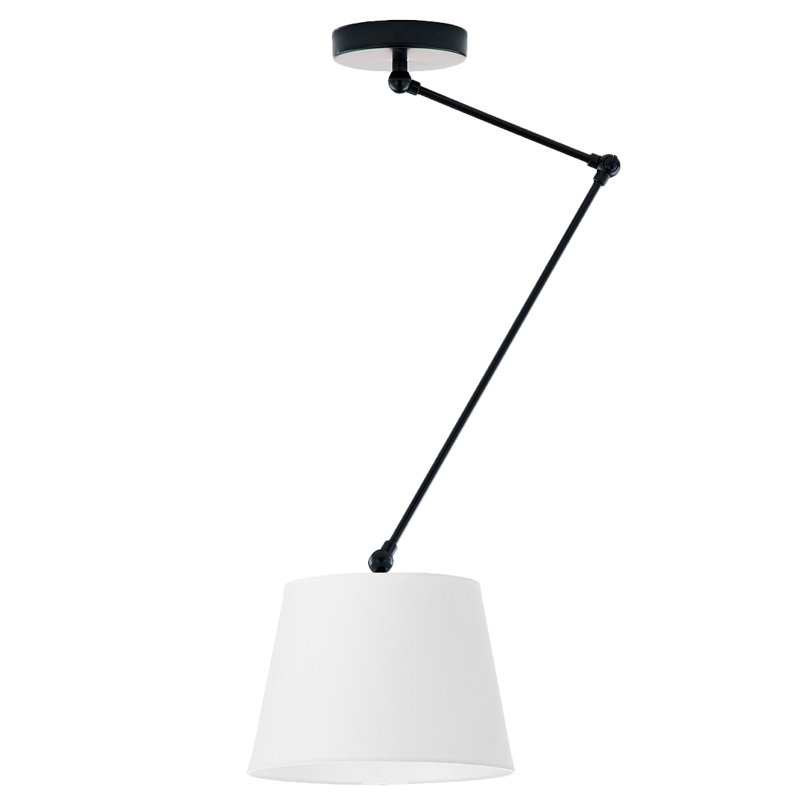 Paun 1 - Light Novelty Chandelier, Matte Black, White