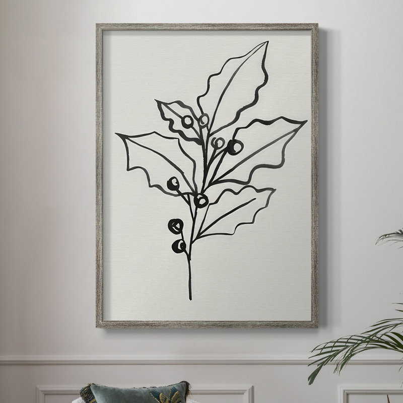 «Evergreen Ink II», reproduction encadrée - bois massif, H 11 po x l 9 po