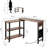 Rotating Side Table 360° Free Rotating End Table With Charging Station 2-Tier Hidden Couch Side Table